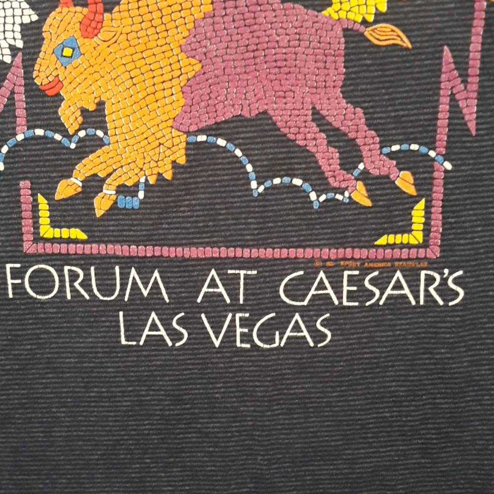 WEST OF SANTA FE Forum Shop Green Single Stitch USA Mens T Shirt Large VTG 90s - Picture 3 of 6